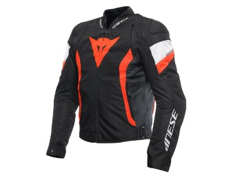 Dainese Avro 5 Tex Jacket motorcycle black/fluo-red/white