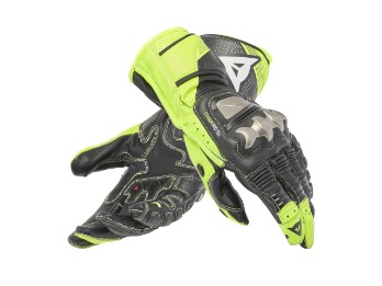 Dainese Full Metal 7 Motorrad Handschuhe Schwarz/Fluo Gelb