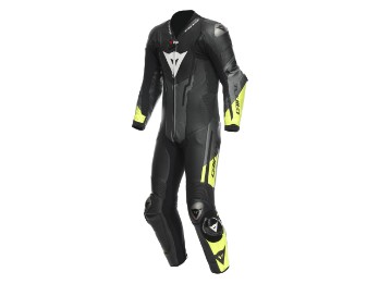 Dainese Misano 3 Perf D-Air Racing Suit P18 Black/Anthracite/Yellow