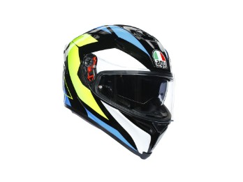 K5 S Core Helm schwarz/cyan/gelb