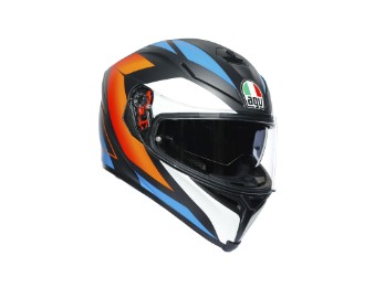 K5 S Core Helm schwarz/blau/orange 
