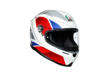K6 Hyphen Helmet white/red/blue