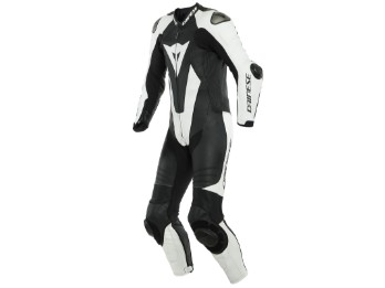 Dainese Laguna Seca 5 perforated 1-piece leather suit black / white​​​​​​​