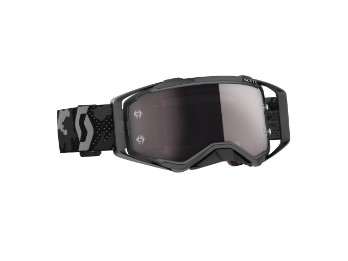Prospect Goggle MX Brille Glas: silber-chrome / Rahmen Grau/Schwarz