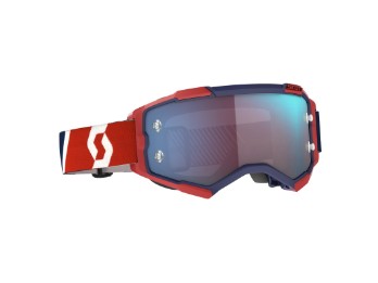 Fury Goggle Glass:blue chr work Red/Blue