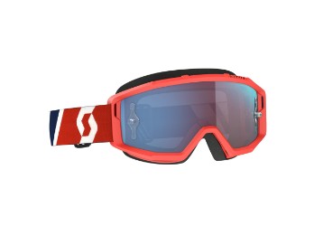 Goggle Primal Glass: blue chr work Red/Blue