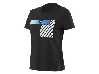 Dainese Illusion Lady T-Shirt Schwarz/Grau/Aqua