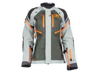 Klim Artemis GTX Gore-Tex Damen Jacke Asphalt - Ember Orange 2-Lagen-Laminat wasserdicht