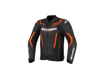 Alpinestars GP Force V2 Lederjacke schwarz/neon-rot