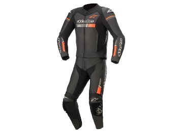 Alpinestars GP Force Chaser leather suit 2 piece black/fluo-red