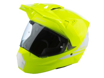 Klim X1 Alpha Adventure Helm ECE Gloss High-Visibility - White