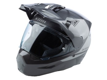 Klim X1 Alpha Adventure Helm ECE Gloss Metallic Asphalt - Monument
