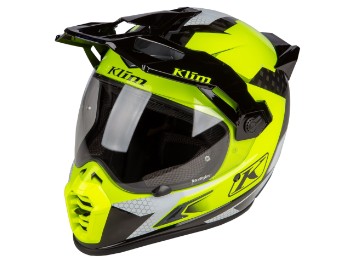 Klim Krios Pro Carbon Adventure Helm Charger High-Visibility