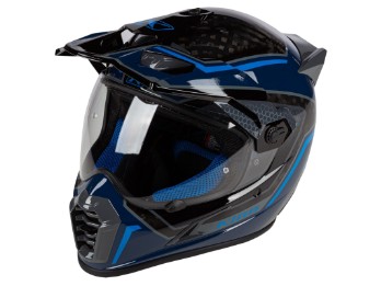 Krios Pro Carbon Adventure Helm Mekka Kinetik Blue