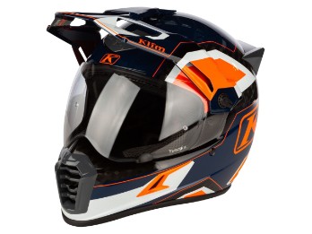 Krios Pro Carbon Rally Striking Orange adventure helmet