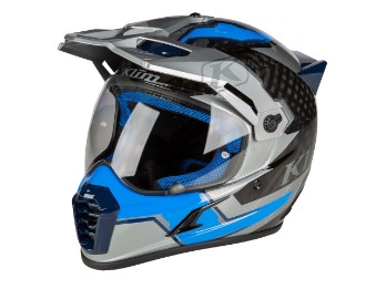Klim Krios Pro Carbon Ventura Electric Blue (blau) Adventure Helm