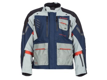 Klim Carlsbad GTX Gore-Tex Jacke Dress Blues - Red Oxide grau / blau wasserdicht