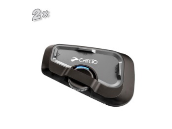 Cardo Freecom 4x Duo Box Schwarz Bluetooth Headset Motorrad