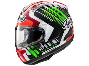RX-7V Rea green Helmet