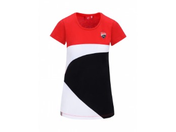 T-Shirt Corse Lady Rot/Schwarz/Weiß