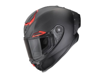 Scorpion EXO-RACE Air Carbon Solid Helm matt-schwarz/rot