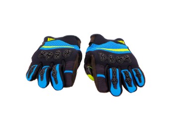 Aerox Unisex Handschuhe schwarz/blue/fluo-gelb