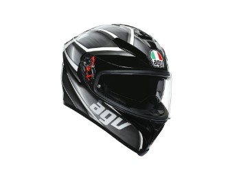 Agv K5 S Tempest schwarz/silber Motorrad Helm