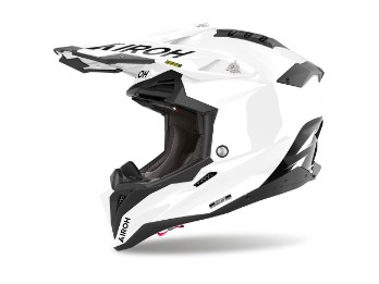 Airoh Aviator 3 Motocross / Enduro Helm Weiß
