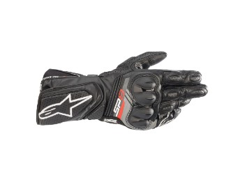 Alpinestars SP-8 V3 leather glove Leder Handschuhe schwarz