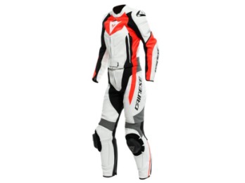 Dainese Avro D2 Lady 2021 2-Piece white/red-fluo/grey