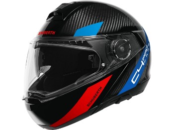 Schuberth C4 Pro flip-up Avio Blue 3k Helmet