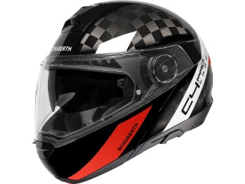 Schuberth C4 Pro flip-up Helmet Avio Red