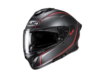 HJC C71 Quez MC-1SF Helm rot mit Sonnenblende