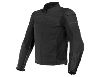 Agile Leather jacket black/black