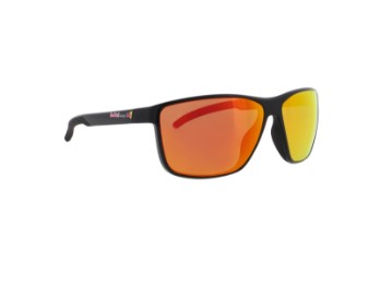 Drift Sun glasses shiny black red with mirrored glasses CAT3 polarized