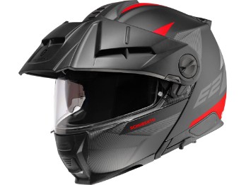 Schuberth E2 Defender Red Adventure flip-up helmet