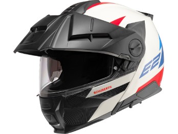 Schuberth E2 Defender White Adventure flip-up helmet