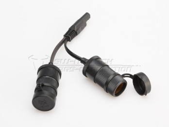 SW-Motech Two cigarette lighter sockets with SAE connector Y-connection 12V