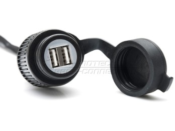 SW-Motech USB-Doppel-Ladebuchse mit Kabelbaum 2.000 mA. 12V