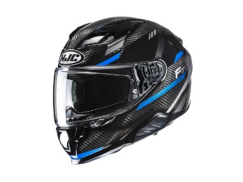 HJC F71 Carbon Esira MC-2 Motorrad Helm mit Sonnenblende blau