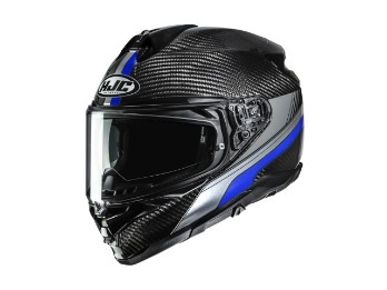 HJC F72 Carbon EOS MC-2 blau Integral Helm mit Sonnenblende