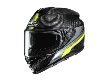 HJC F72 Carbon Eos MC-3H gelb Integral Helm mit Sonnenblende