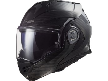LS2 FF901 Advant X Carbon Helmet Solid Black flip-up helmet