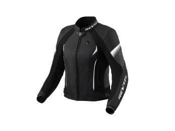 Revit Xena 4 Lady Damen Lederjacke schwarz/weiss