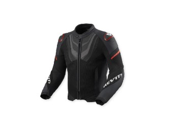 Revit Mantis 3 H2O Jacke Textil-Leder schwarz/rot wasserdicht