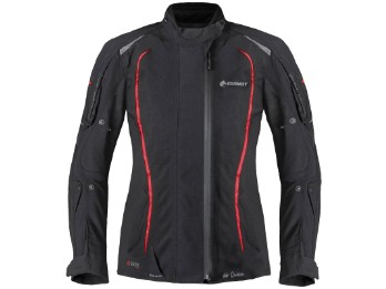 Germot MotoQueen Lady textil jacket black/red waterproof