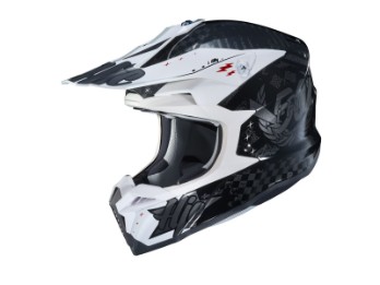 i50 Artax MC-5 schwarz/weiss MX-Helm