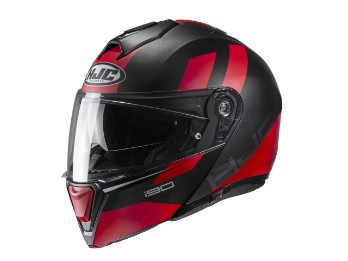i90 Syrex MC-1SF flip-up Helmet red
