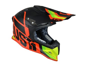 Just1 J12 Unit MX Helm rot/grün 