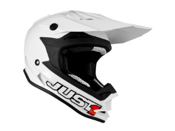 Just1 J32 Pro solid white MX Helmet